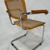 Chair model Cesca by Marcel Breuer with armrests B64