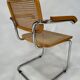 Chaise modèle Cesca de Marcel Breuer avec accoudoirs B64