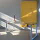 Bureau structure tubulaire et verre, 70s