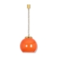 Suspension en verre orange de Peill & Putzler Allemagne années 1970