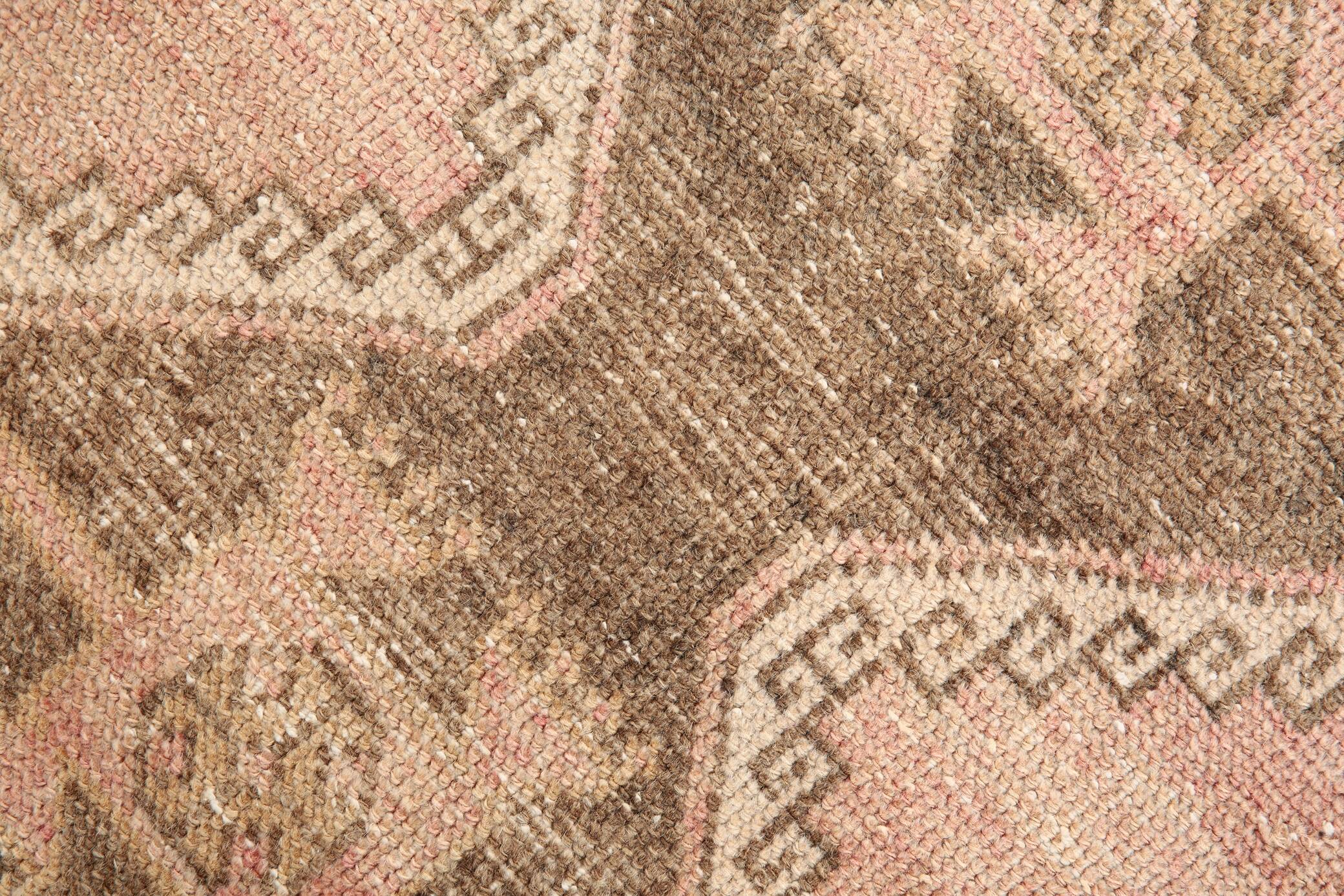 3x13 Vintage Red & Brown Classic Persian Runner Rug, 92x408Cm