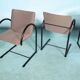 Set of four postmodern Metaform 'Cirkel' dining chairs.