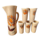Vintage stoneware /Paci Claude Vallauris /orangeade service