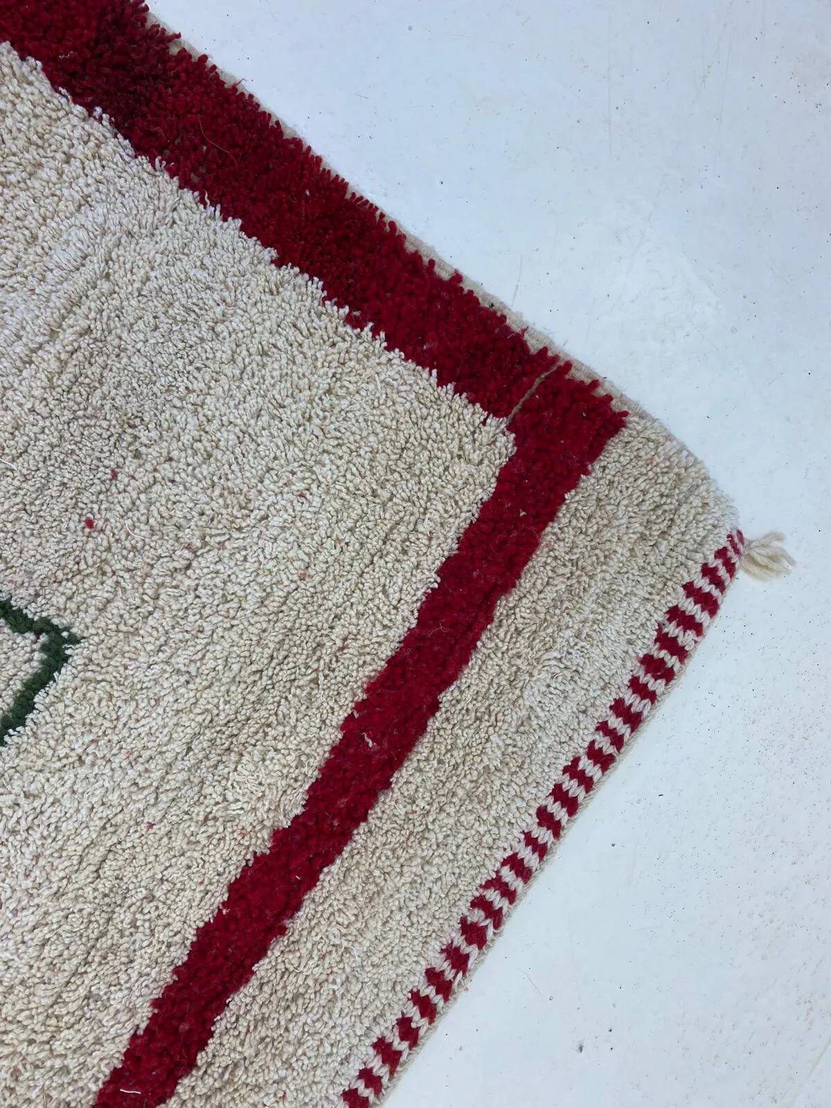 Moroccan handwoven wool rug 3x2 m