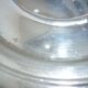 Silver metal oval top