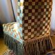 Nap fringe heating chair. III / velour ska 70's Top deco