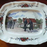 Plat rectangulaire Sarreguemines Obernai H. Loux