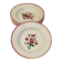 Set of 7 deep plates Digoin Sarreguemines Floral Bouquet