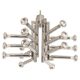 Large chrome Sputnik Atomium chandelier from the space age by Cosack, Germany, 1970s.
