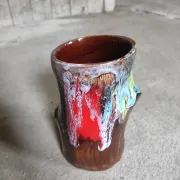 Vase Vallauris 1950s-60s lava ceramic