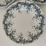 6 assiettes terre de fer Saint-Amand Hamage – décor Byzantin