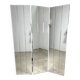 Vintage 80'S 3-panel beveled mirror screen