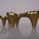 Large Brutalist Bronze Candleholder by Michael Harjes, 1960s