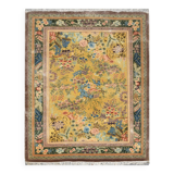 Tapis Chinois Art-déco Shanghaï :100 % Soie - Fait Main : 2.00 X 3.00 M
