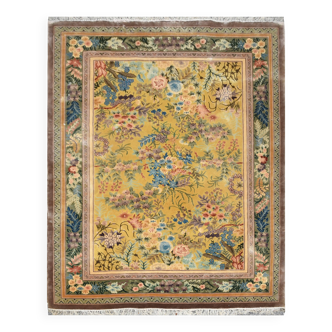 Tapis Chinois Art-déco Shanghaï :100 % Soie - Fait Main : 2.00 X 3.00 M