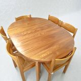 Set of 6 elm chairs