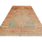 Antique persian wool malayer rug 183x131