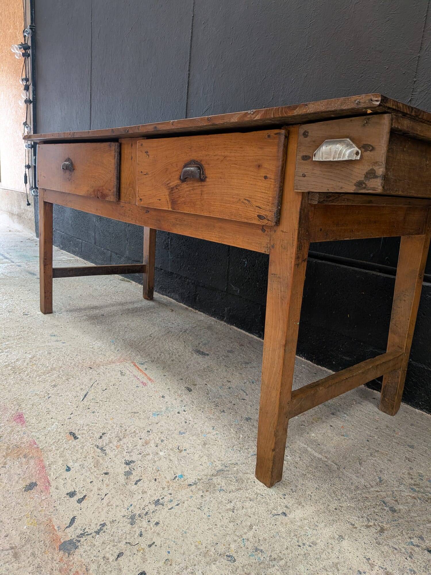 Table de ferme de cuisine fin XIXeme