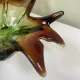 Coupe sculpturale en verre soufflé mis century