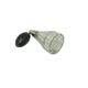 Art Deco Bohemian bronze and crystal perfume bottle, 1950s