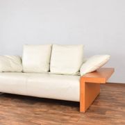 Italian Leather Sofa from Giorgetti, 1980s.