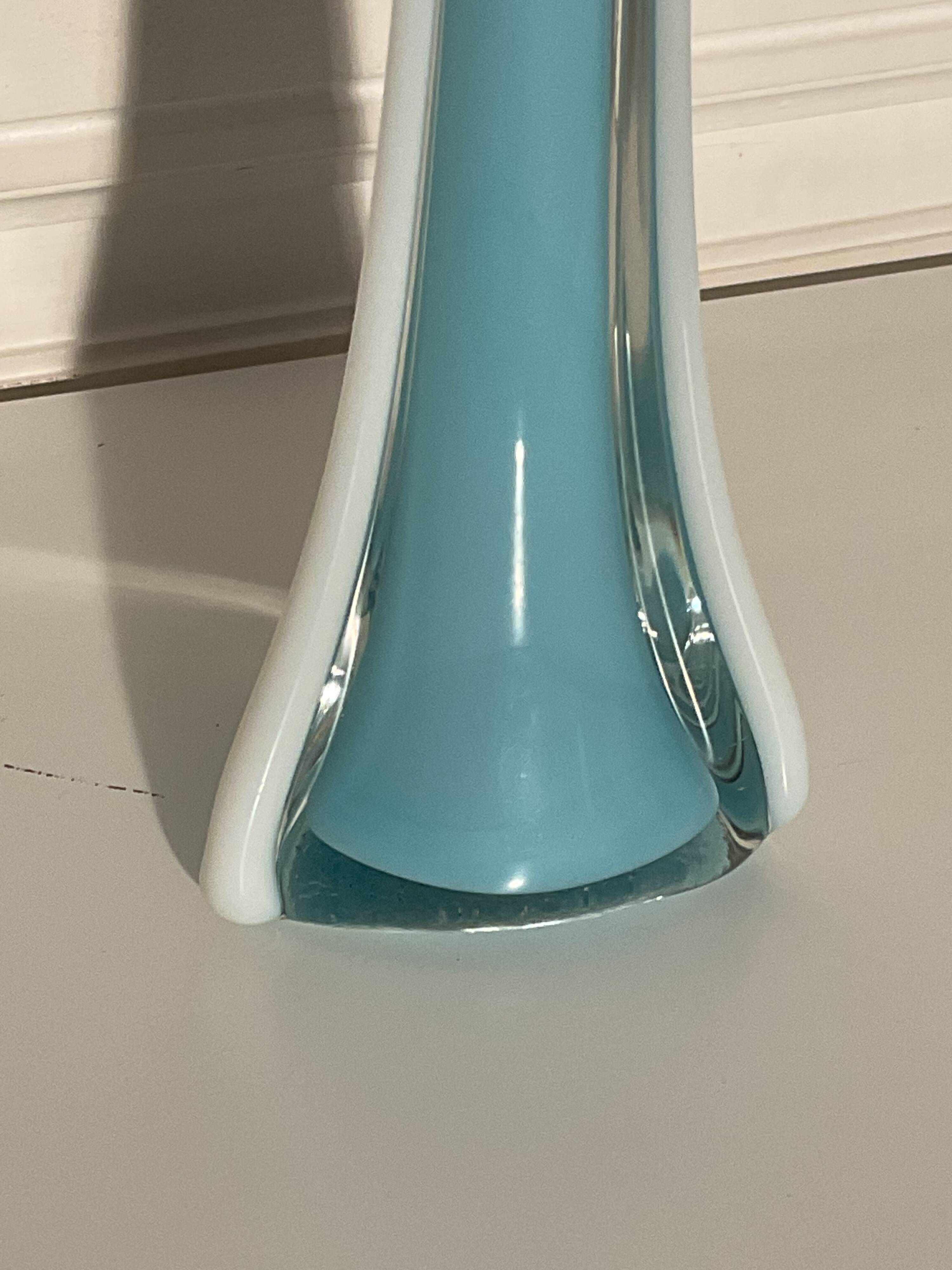 Large vintage Murano vase solitiflore