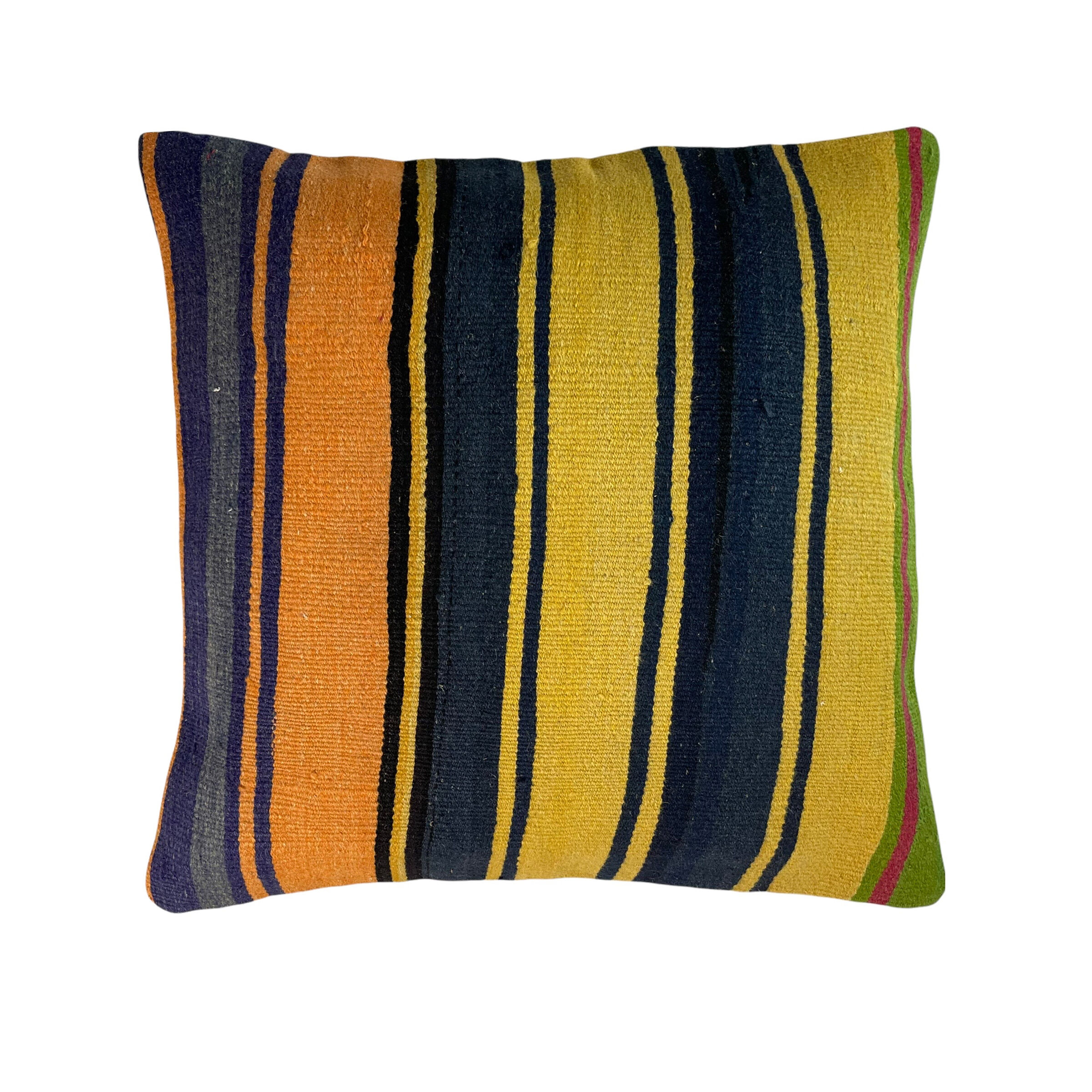 Vintage turkish kilim cushion cover, 60x60 cm