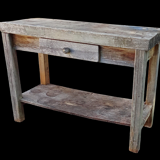 Old workshop workbench, trade furniture