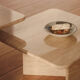 Ensemble de tables basses empilables en travertin