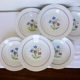 6 soup plates from Salins, Lily model