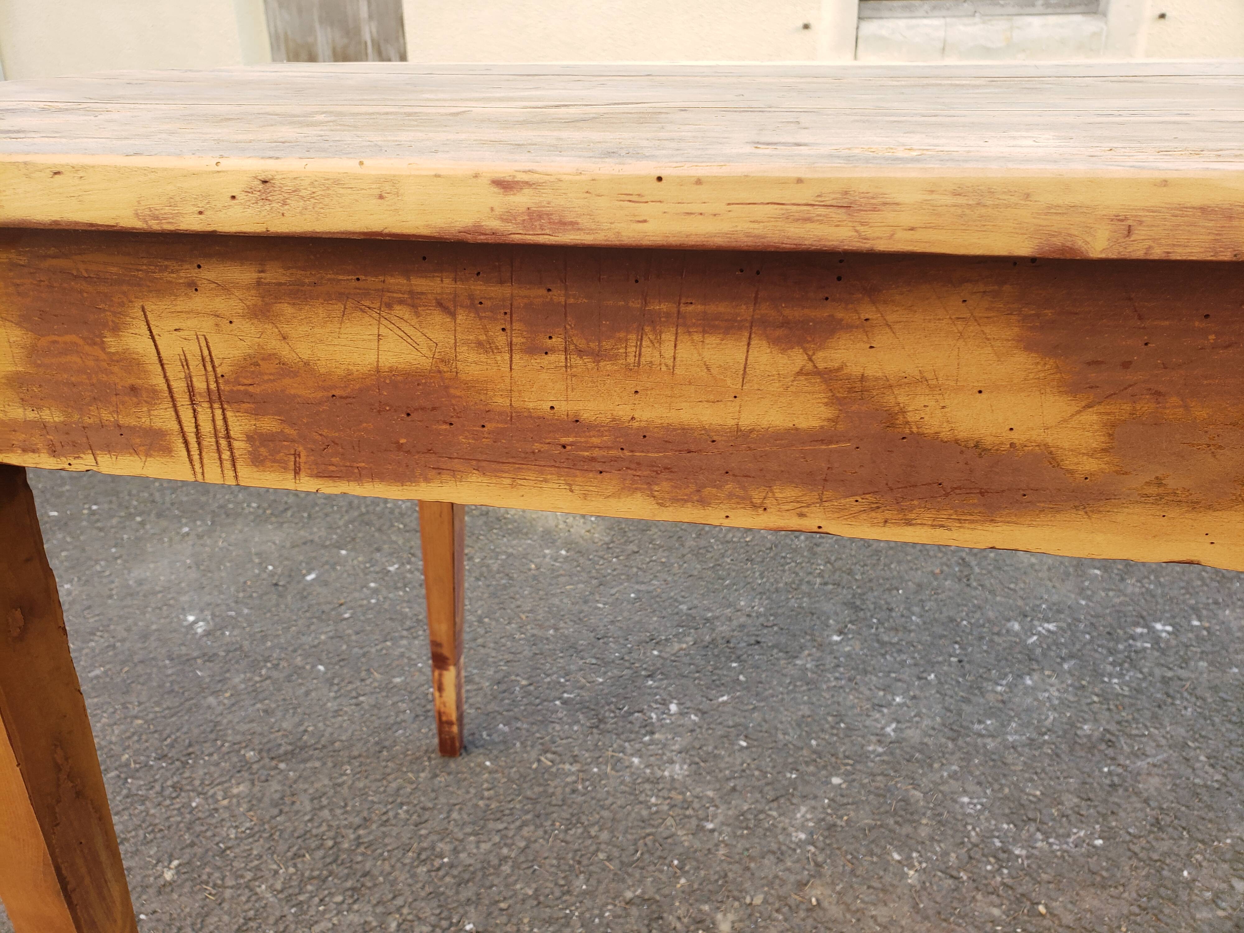 Farm table or "hiss" desk