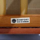 Danish leather sofa set by Arne Wahl Iversen for Komfort