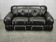 1970s Italian Two-Seat Sofa by Adriano Piazzesi in Chrome and Leatherette