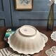 Antique salad bowl by Jules Vieillard & Cie Bordeaux, shell shape – 19th century