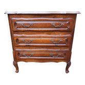 Louis XV chest of drawers in solid cherry wood