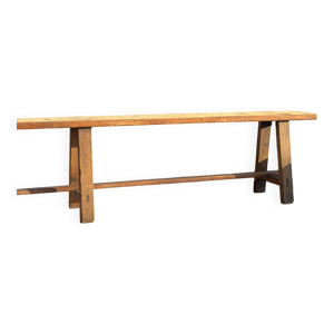 Grand banc ancien en - massif bois