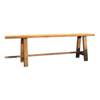 Large antique solid wood bench – 2.40 m
