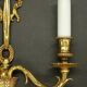 Pair of Louis XVI style knot wall lights - gilded bronze