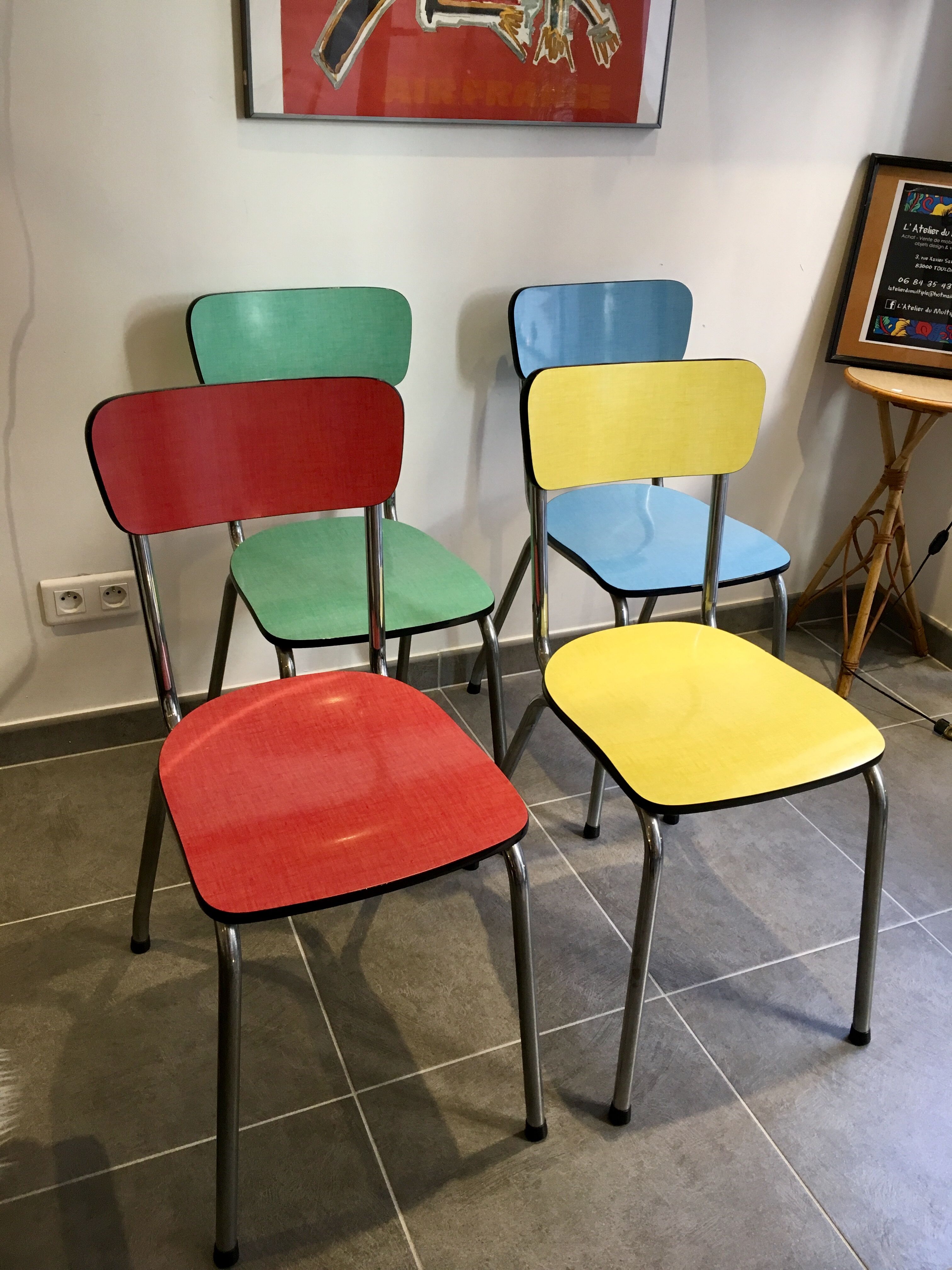 Vintage formica chairs