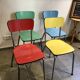 Chaises en formica vintage