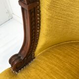 Louis XVI style gondola armchair
