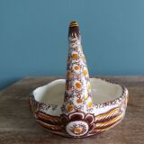 Henriot Quimper salt cellar in the shape of swans