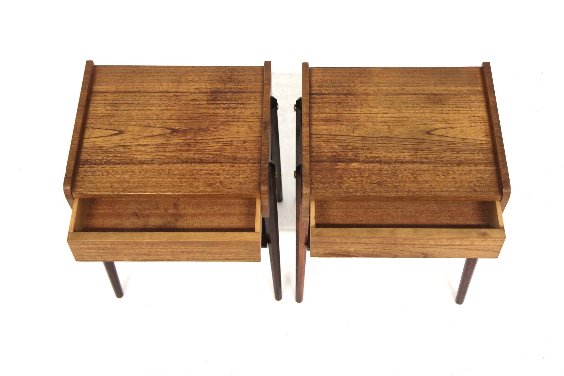 Set of 2 teak bedside tables, Sweden, 1960