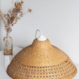 Vintage rattan wicker pendant lamp