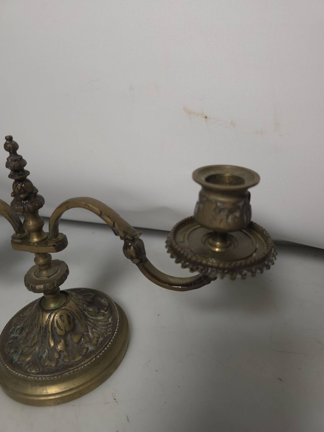 Pair of bronze candlesticks