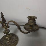 Pair of bronze candlesticks
