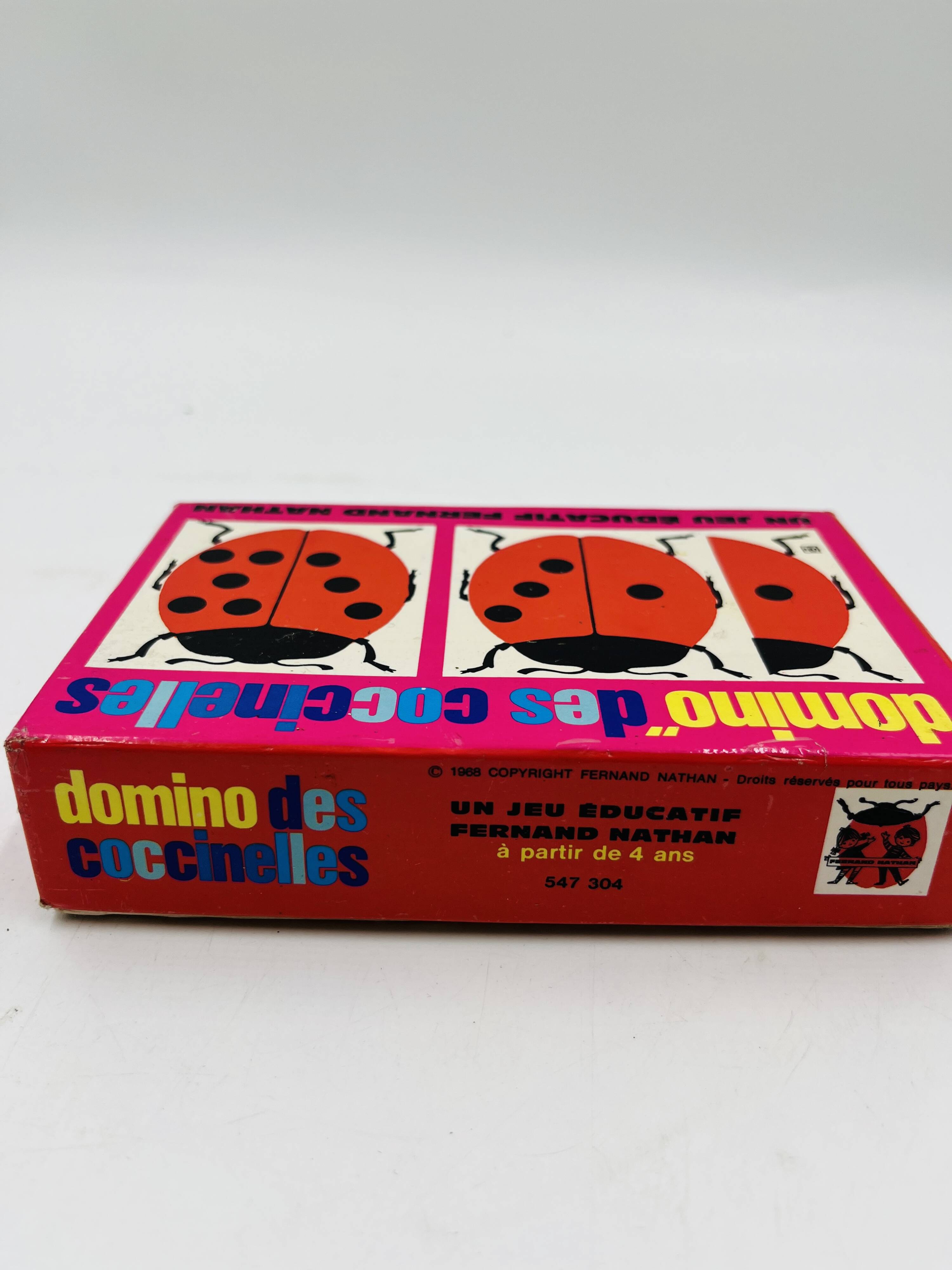 Ladybird dominoes Fernand Nathan vintage educational game