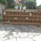 Vintage pitch pine furniture, 30 lockers, 1 niche.