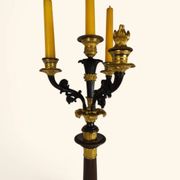 Large Pair of Gilded Bronze Chandeliers - Restoration Period (1815-1830)