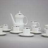 1964 Jaroslav Jezek Exlusive Porcelain Tea Set "Nefertiti", Czechoslovakia